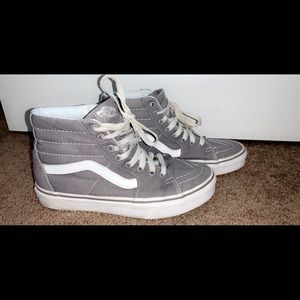 Light gray Vans